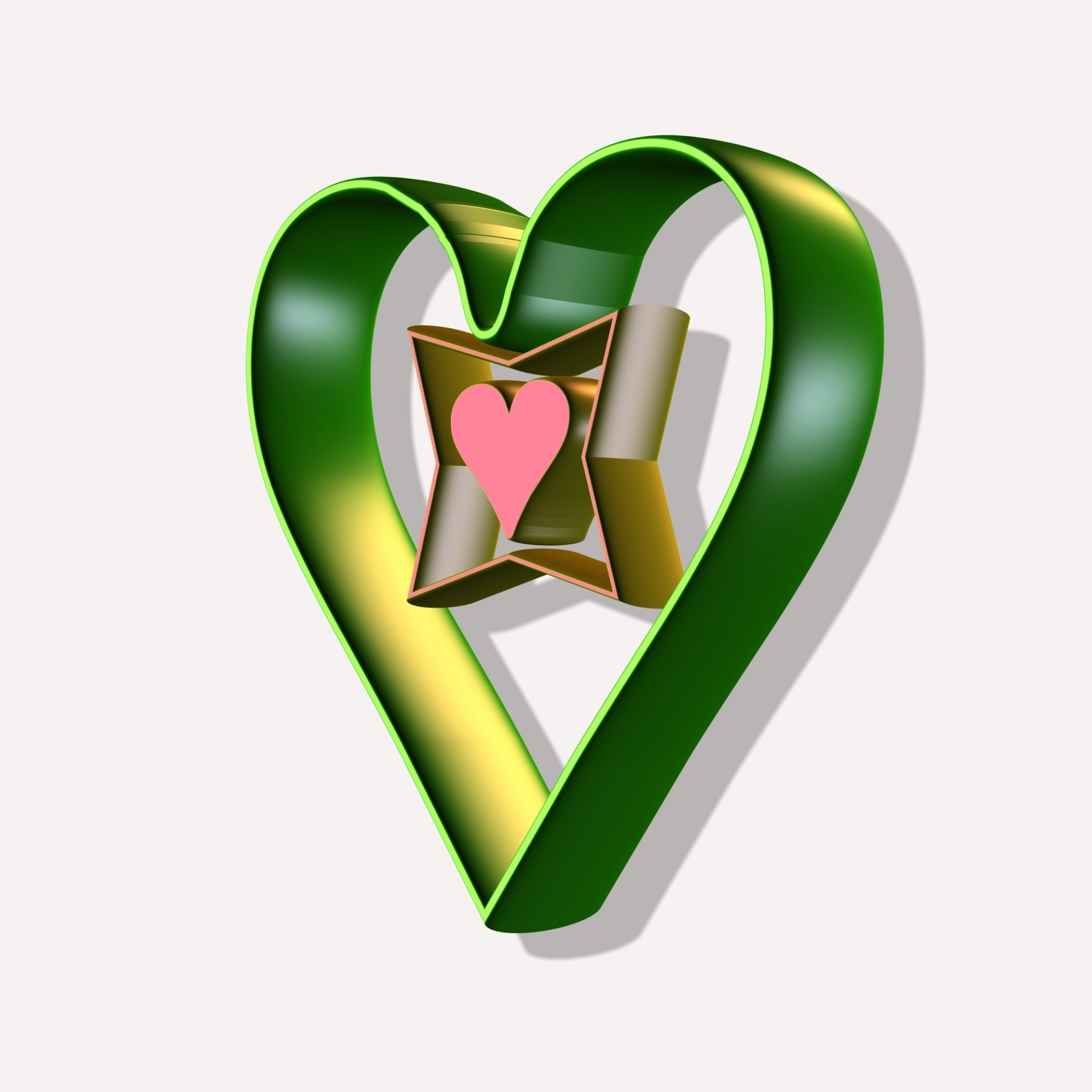 Žalias,  Širdis,  3D,  Tekstūra,  Piešimas,  Meilė,  Valentines,  Kortelė,  Siųsti,  Žalia Širdis 3D