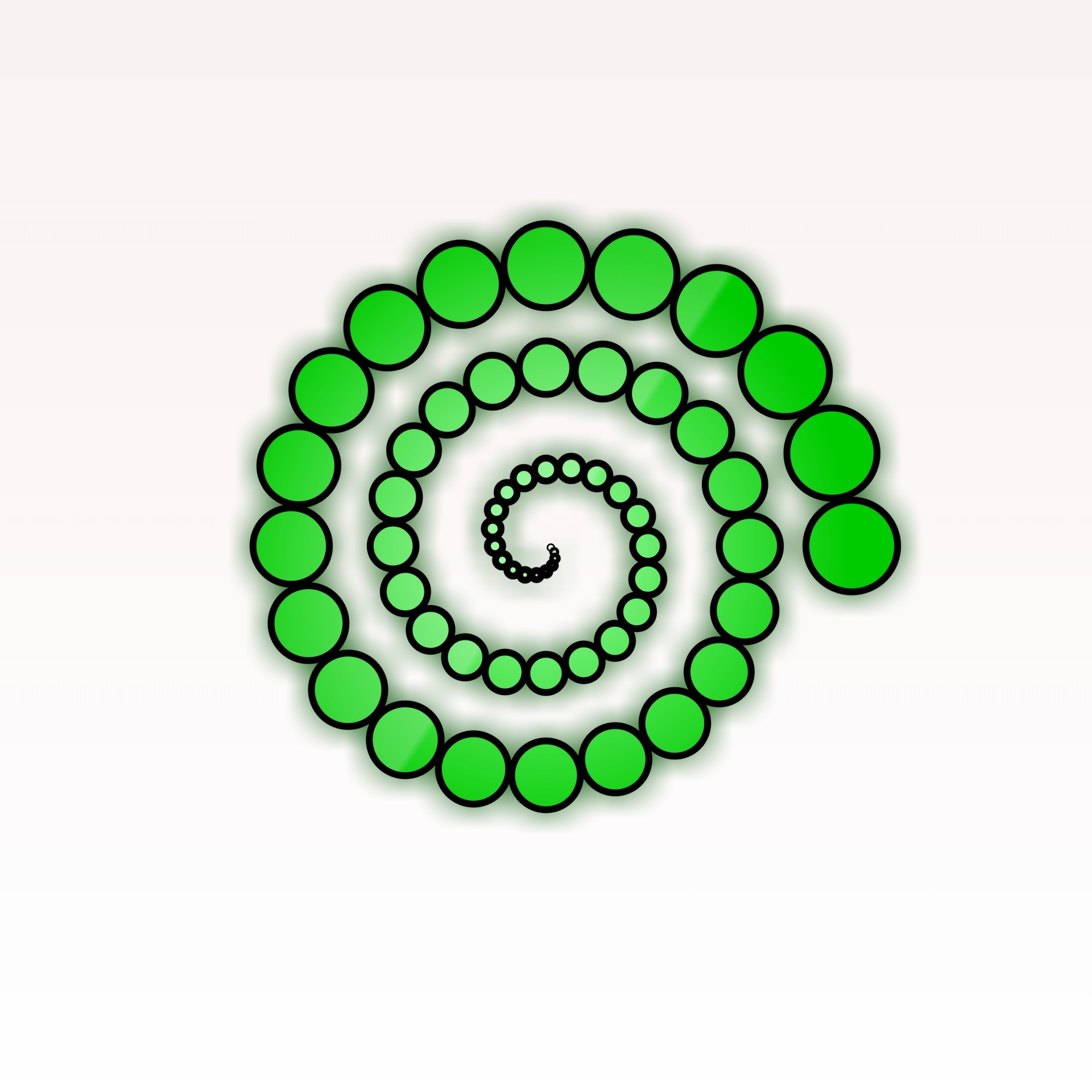 Žalias,  Rutuliai,  Spiralė,  Izoliuotas,  Balta,  Fonas,  Juoda,  Figūra,  Kontūrai,  Geometrinis