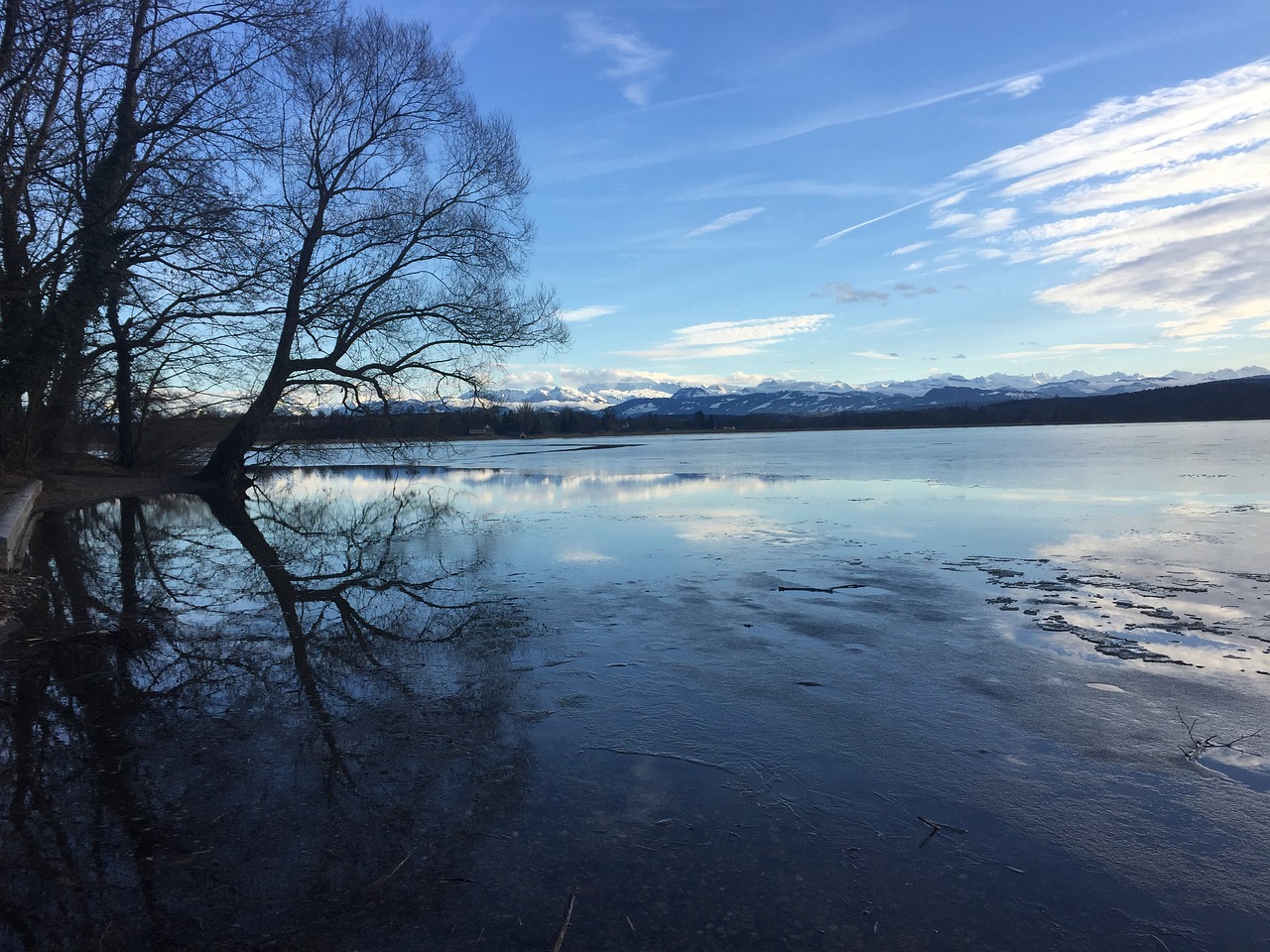 Greifensee, Ledas, Žiema, Nemokamos Nuotraukos,  Nemokama Licenzija