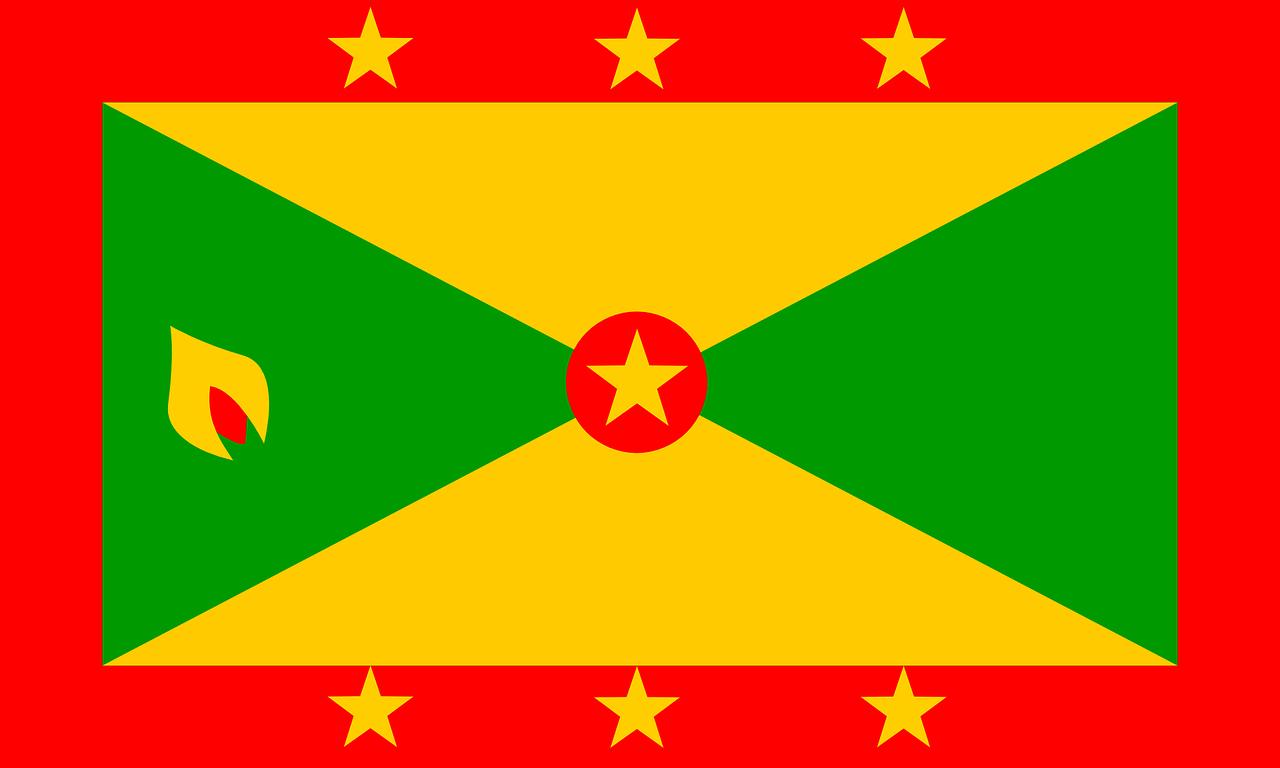 Grenada, Vėliava, Karibai, Šalis, Simbolis, Tauta, Ženklas, Nemokama Vektorinė Grafika, Nemokamos Nuotraukos,  Nemokama Licenzija