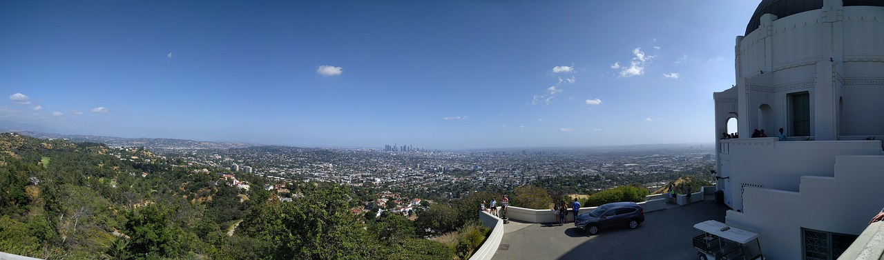 Griffith, Observatorija, Angeles, Kalifornija, Usa, Miestas, Parkas, Architektūra, Miesto, Pastatas