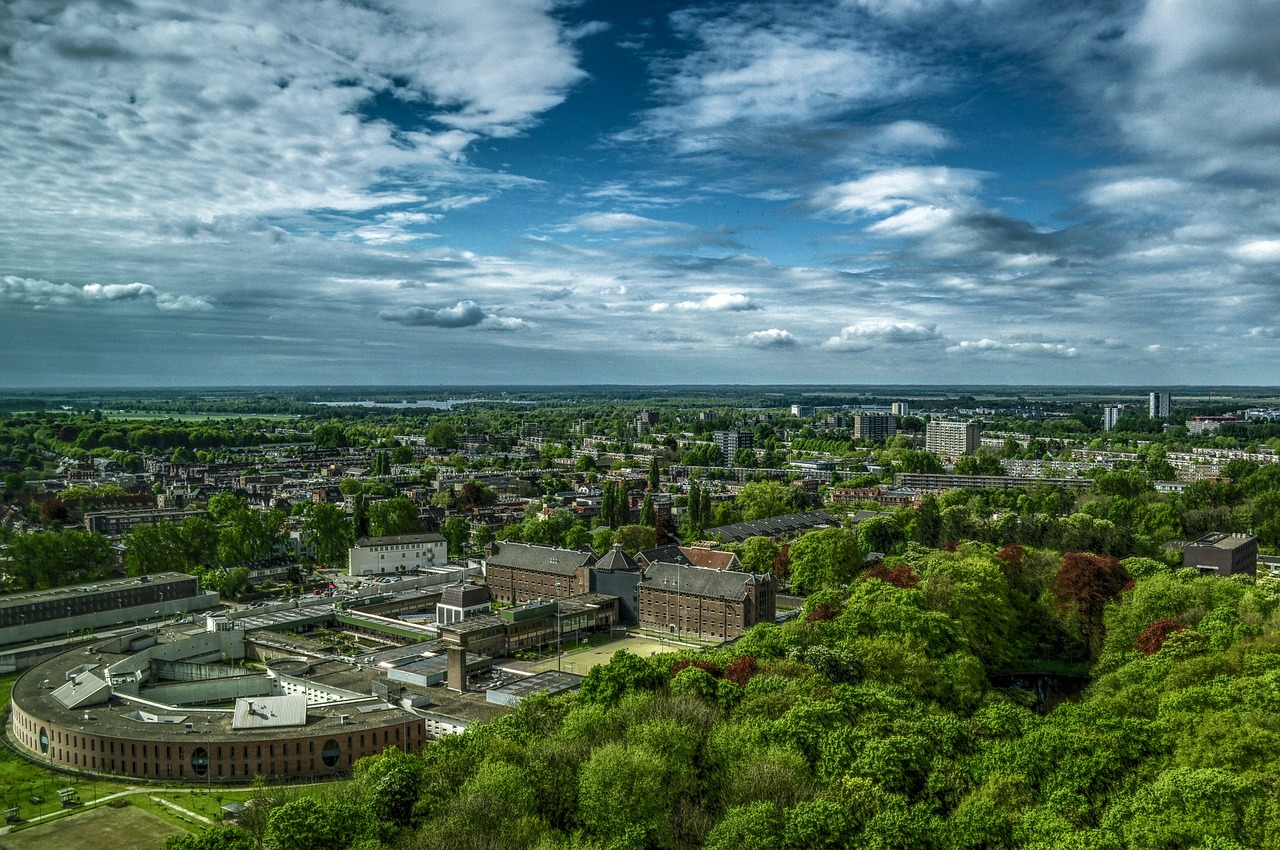 Groningenas, Miestas, Vaizdas, Miesto Panorama, Panorama, Nyderlandai, Nemokamos Nuotraukos,  Nemokama Licenzija