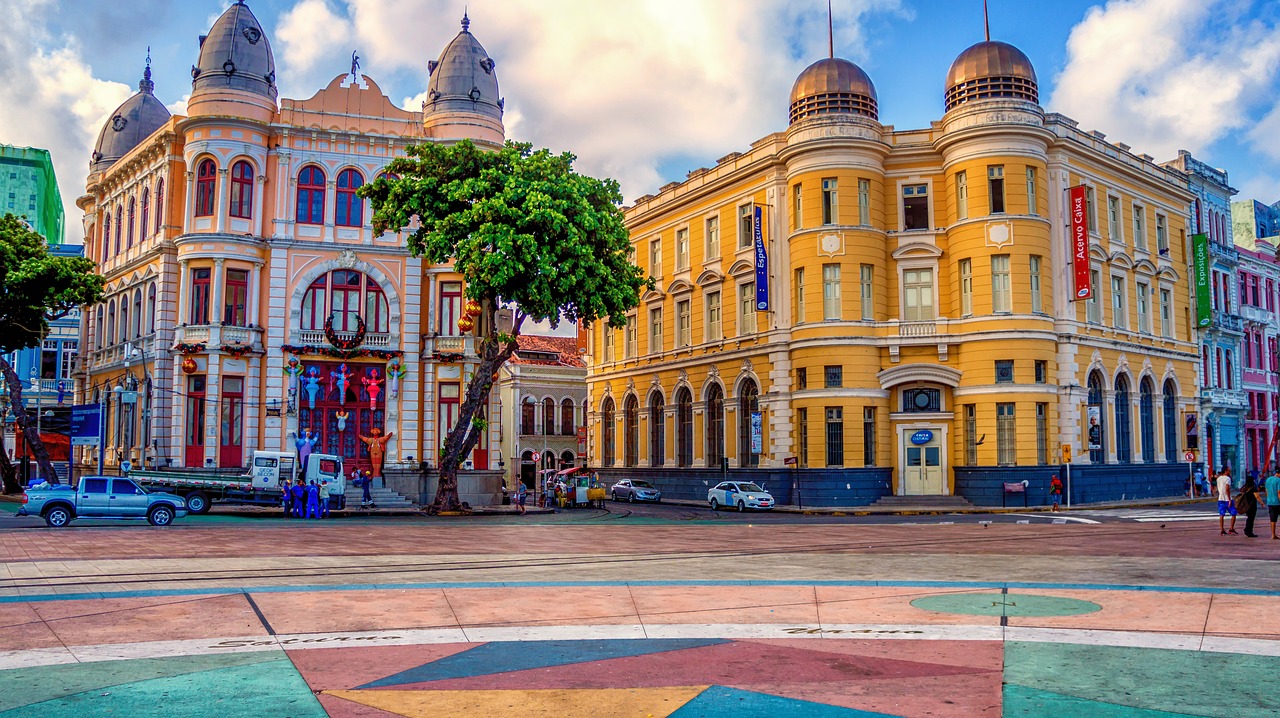 Žemės Nulis, Recife, Pernambuco, Senovės Rifas, Marco, Nulis, Centras, Centro, Turizmas, Kelionė