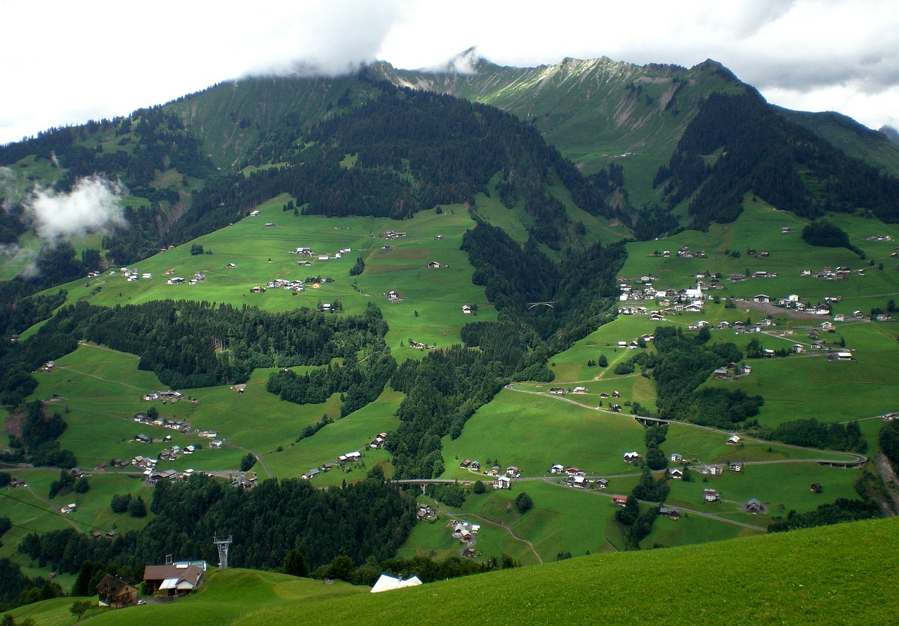 Großwalsertal, Vorarlbergas, Austria, Alpių, Kraštovaizdis, Kalnų Pievos, Ganyti, Ganykla, Nemokamos Nuotraukos,  Nemokama Licenzija