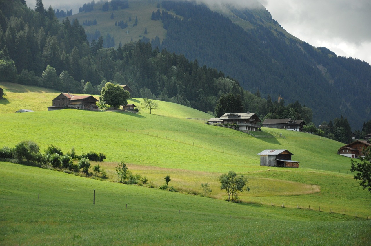 Gstaad,  Kalnas,  Šveicarija,  Vasara,  Gamta,  Kraštovaizdis, Nemokamos Nuotraukos,  Nemokama Licenzija