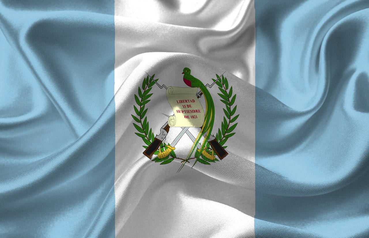 Gvatemala, Šalis, Vėliava, Nacionalinis, Tauta, Amerikietis, Šviesiai Mėlyna Ir Balta, Šalyse, Simbolis, Herbas