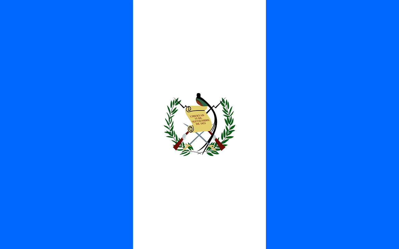 Gvatemala, Vėliava, Šalis, Simbolis, Tauta, Į Pietus, Amerikietis, Guatemalanas, Nacionalinis, Nemokama Vektorinė Grafika