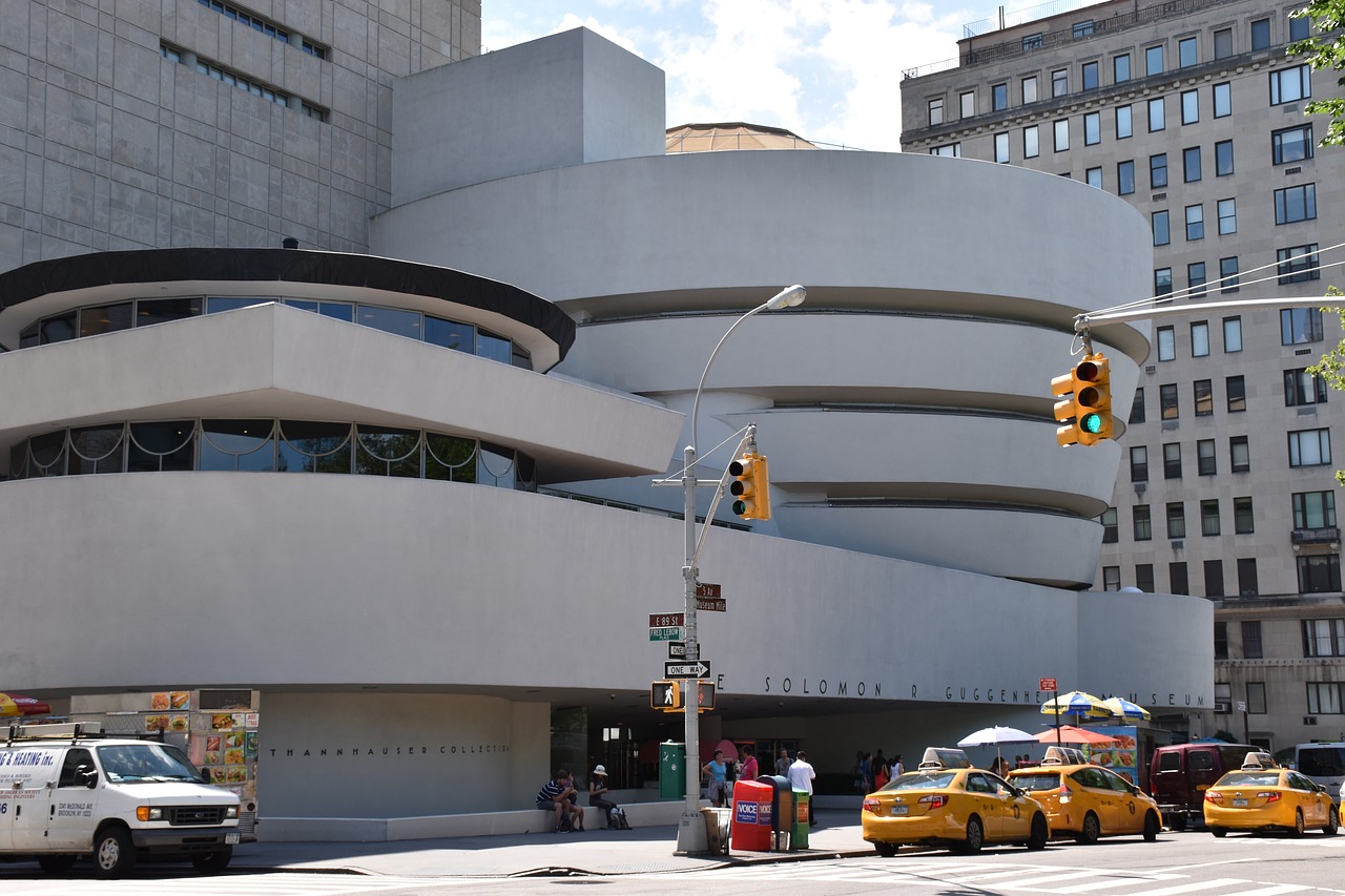 Guggenheimo Muziejus, Niujorkas, Muziejus, Miestas, Žinomas, Pastatas, Guggenheimas, Architektūra, Frank Lloyd Wright, Nemokamos Nuotraukos