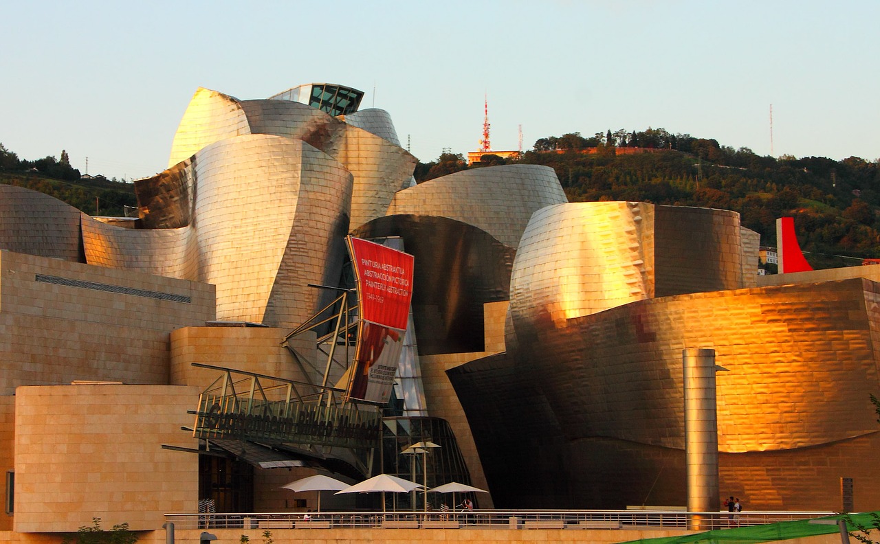 Guggenheimo Muziejus, Bilbao, Guggenheimas, Architektūra, Meno Kūriniai, Lankytinos Vietos, Kelionė, Metalas, Meno Muziejus, Menas