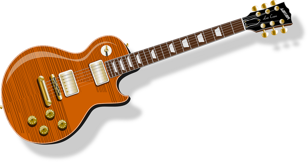 Gitara, Elektrinis, Gibson, Les Paul, Muzika, Instrumentas, Kirvis, Muzikinis Instrumentas, Rokas, Nemokama Vektorinė Grafika