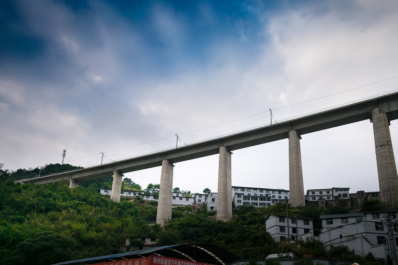 Guizhou, Guiyang, Perduoti, Greitųjų Geležinkelių Keliai, Nemokamos Nuotraukos,  Nemokama Licenzija