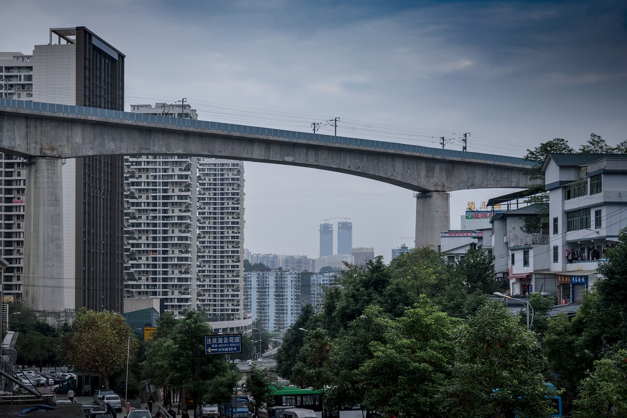 Guizhou, Guiyang, Perduoti, Greitųjų Geležinkelių Keliai, Nemokamos Nuotraukos,  Nemokama Licenzija