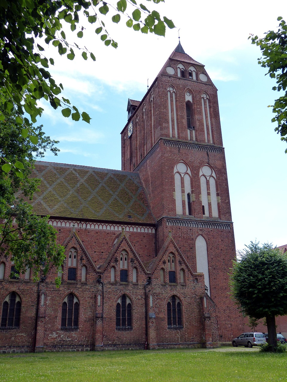 Güstrow, Meklenburgas, Mecklenburg West Pomerania, Bažnyčia, Dom, Katedra, Istoriškai, Rhaeto Romanic, Romanesque, Plyta