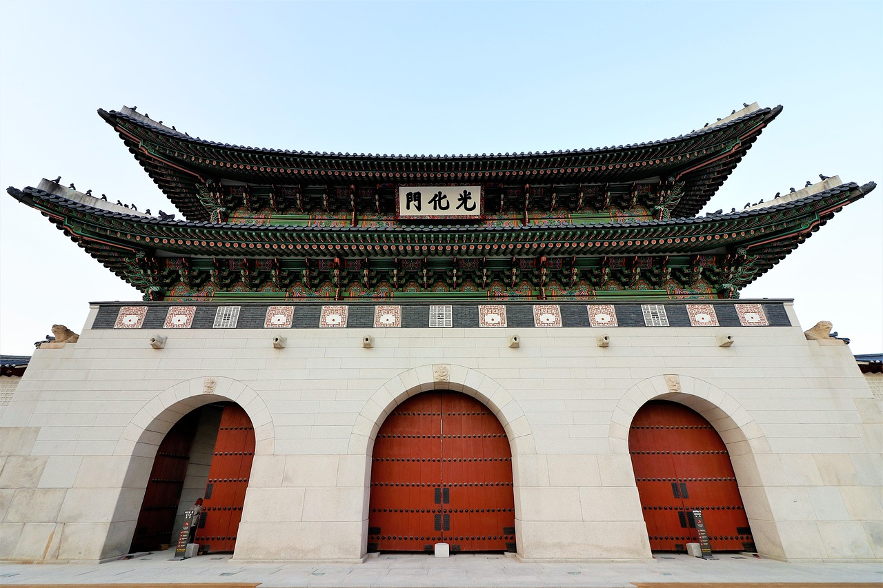 Gwanghwamun, Gyeongbok Rūmai, Uždraustasis Miestas, Seulas, Senoji Mokykla, Architektūra, Korėja, Korėjos Respublika, Istorinės Vietos, Pilis