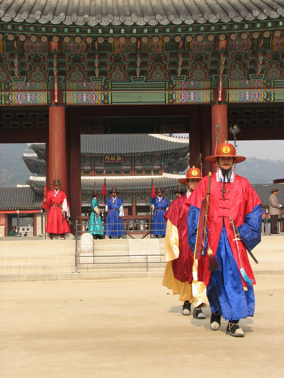 Gyeongbokgung, Rūmai, Į Pietus, Korėja, Seulas, Tradicinis, Kultūra, Turistinis, Asija, Nemokamos Nuotraukos