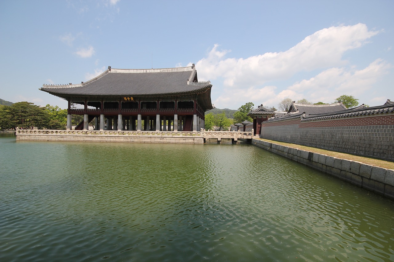 Gyeongbuk Rūmai, Uždraustasis Miestas, Joseono Dinastija, Karališkasis Rūmai, Gyeonghoeru, Nemokamos Nuotraukos,  Nemokama Licenzija