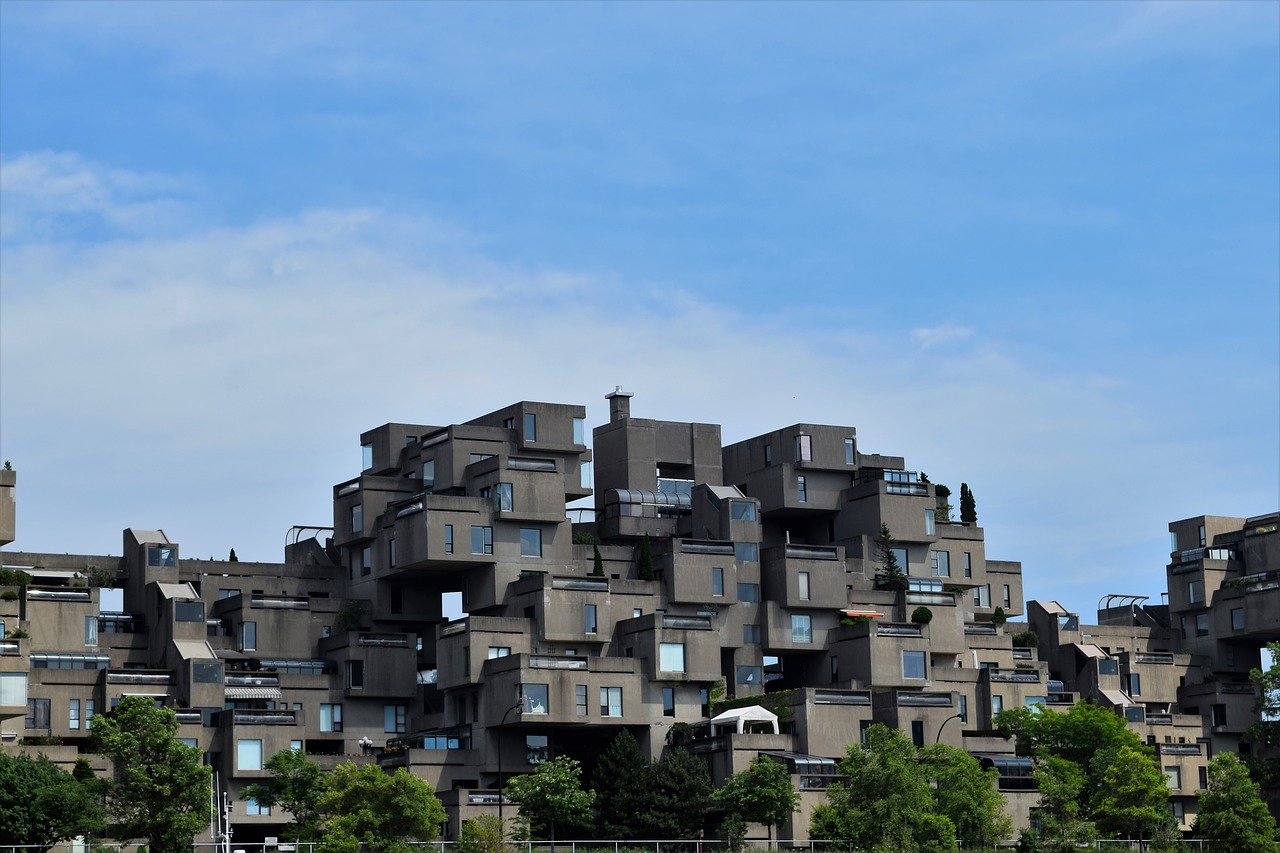 Buveinė 67, Buveinė, Monrealis, Architektūra, Quebec, Expo, Kompleksas, 1967, Būstas, Pasauliai