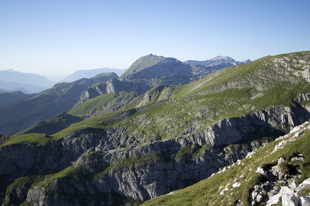 Hagengebirge, Kalnai, Berchtesgadeno Nacionalinis Parkas, Alpių, Bavarijos Alpės, Gamta, Viršutinė Bavarija, Berchtesgadener Žemės, Alpinizmas, Vasara