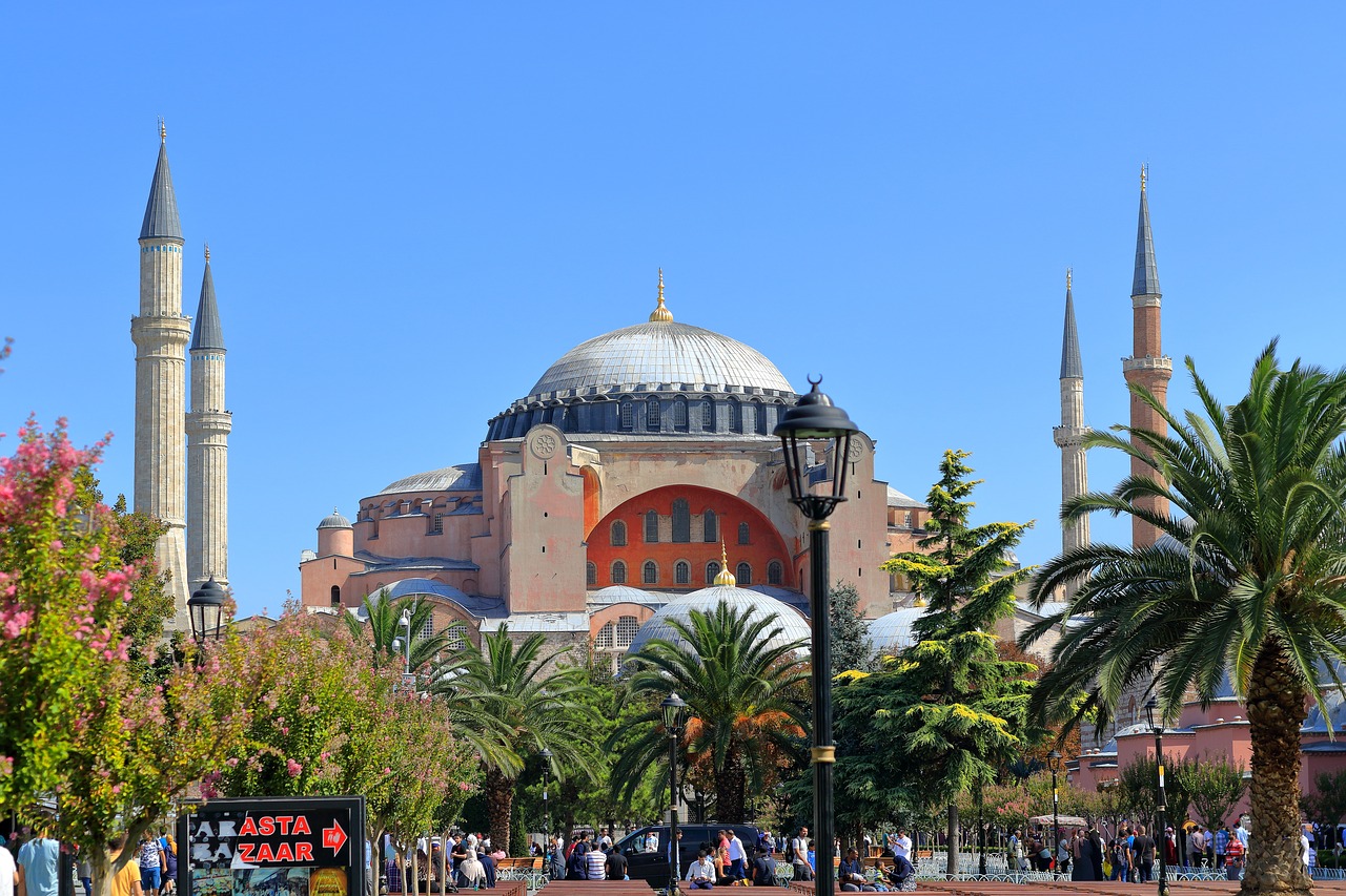 Hagia Sophia, Istanbulas, Bažnyčia, Turkija, Ayasofya, Graikų Ortodoksų, Katedra, Mečetė, Minaretai, Islamas
