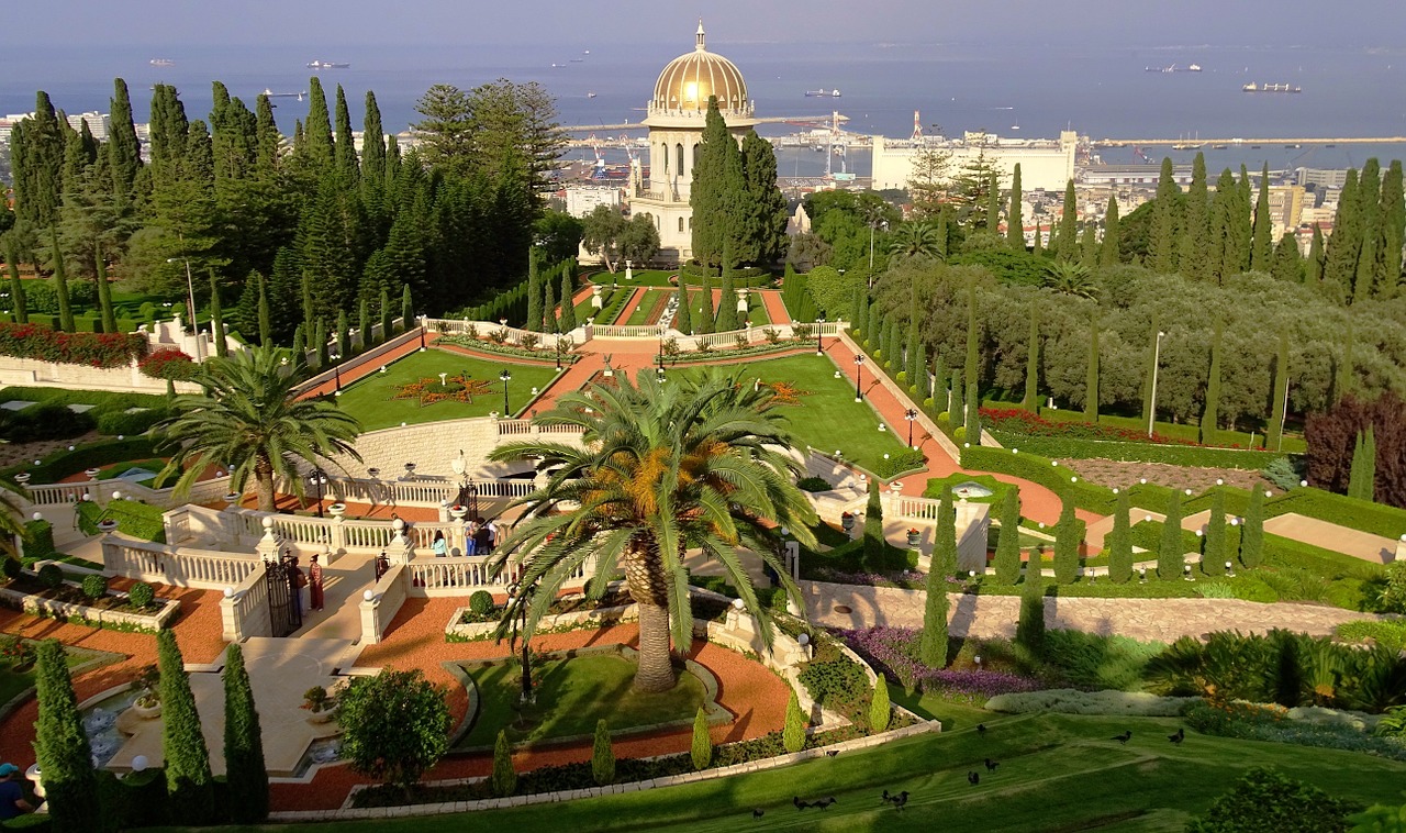 Haifa, Baha Tikėjime, Baha Į Weltzentrum, Šventovė, Baha Tikėjimo Sode, Nemokamos Nuotraukos,  Nemokama Licenzija