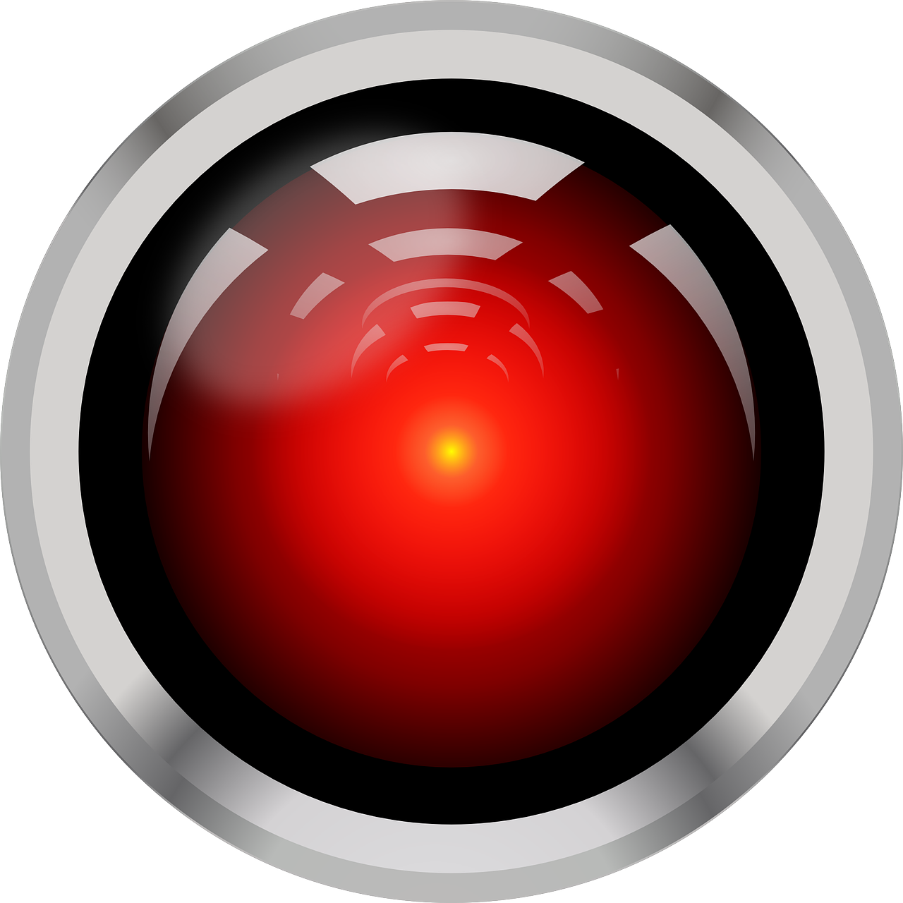Hal, 9000, Fotoaparatas, Optinis, Kompiuteris, Mokslinė Fantastika, Objektyvas, Raudona, Saugumas, Stebėjimas