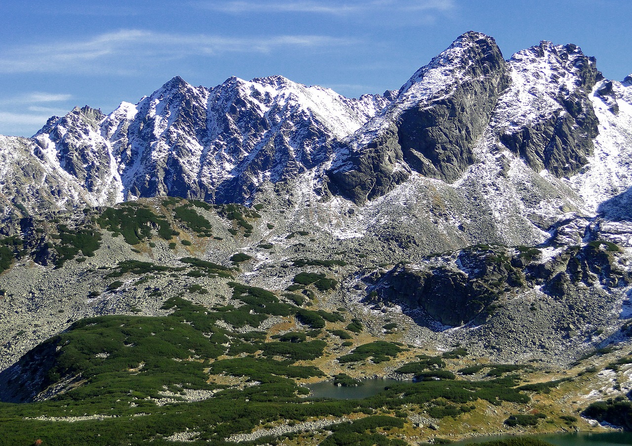Hala Gąsienicowa, Tatry, Kalnai, Aukštas Tatras, Akmenys, Viršūnės, Gamta, Kalninė Pušis, Tarifai, Uolos