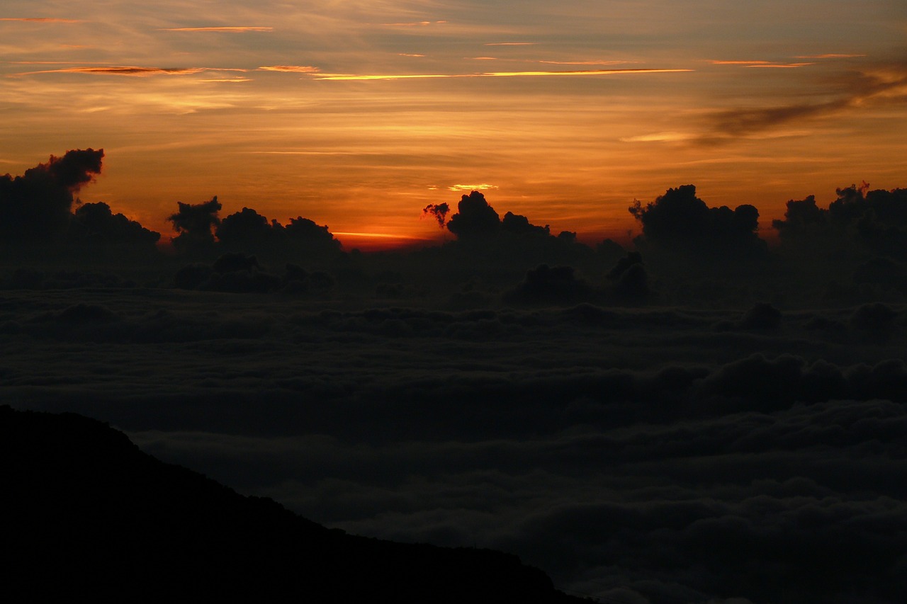 Haleakala, Hawaii, Saulėlydis, Debesys, Dangus, Nemokamos Nuotraukos,  Nemokama Licenzija