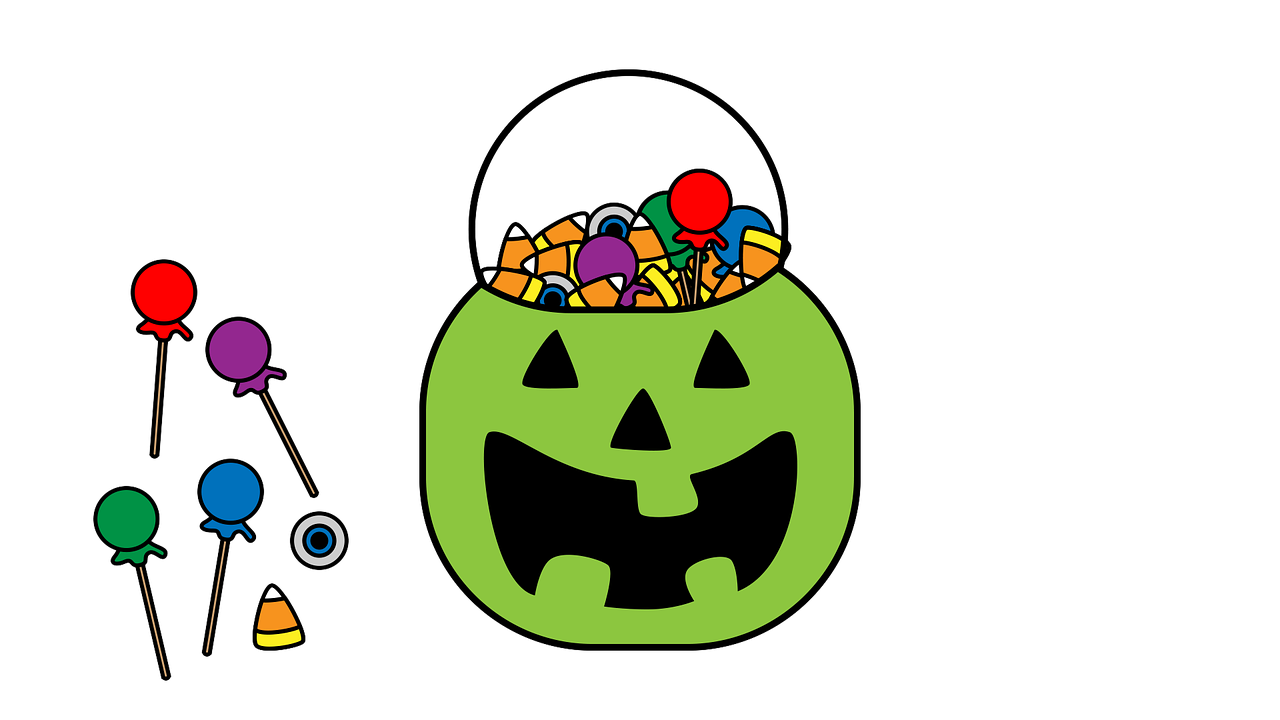 Halloween, Saldainiai, Pokštas Arba Saldainis, Gydyti, Šventė, Triukas, Moliūgas, Vaikai, Kostiumas, Šventė