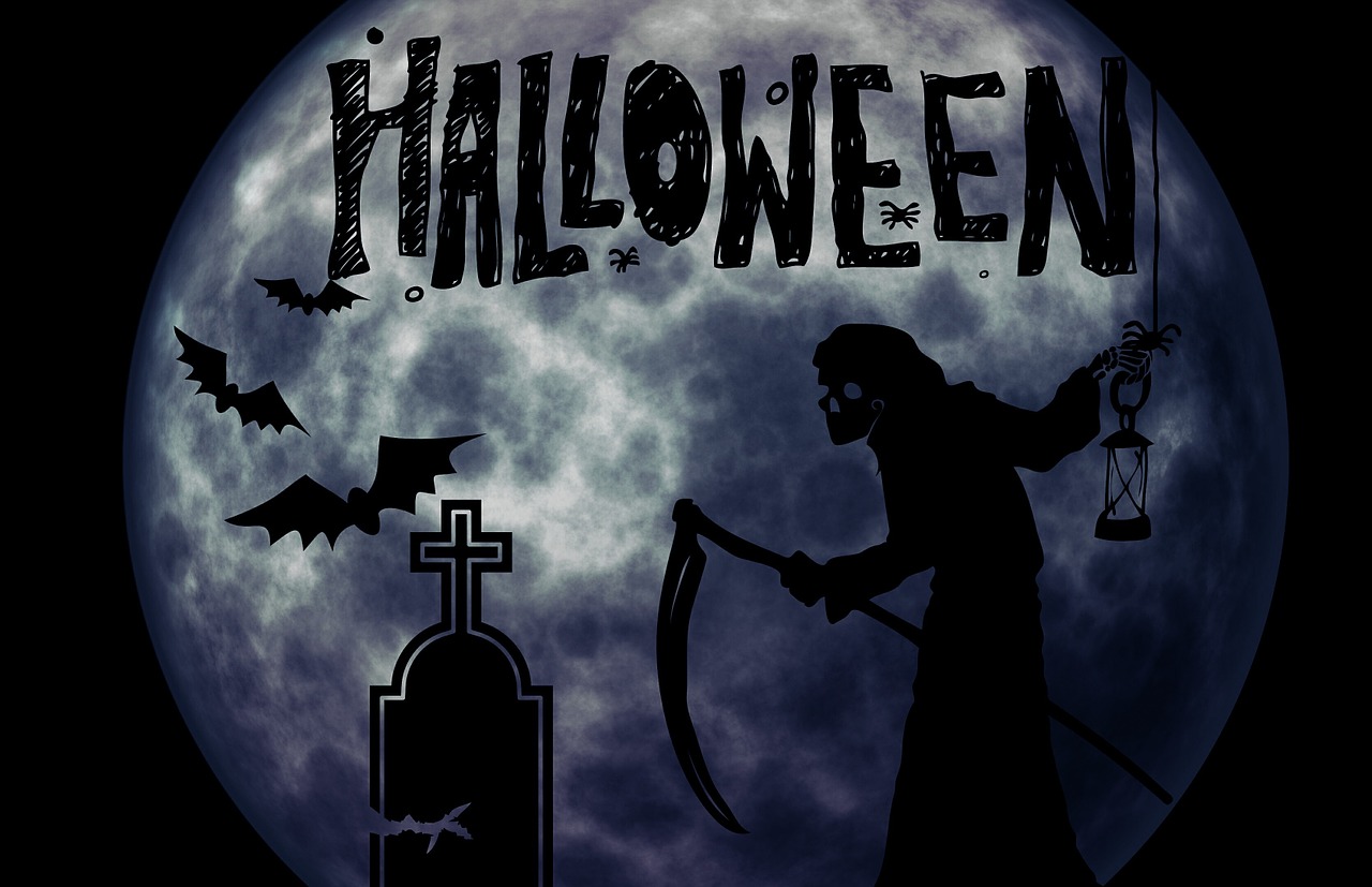 Halloween, Šikšnosparniai, Keista, Kapinės, Kapinės, Sirrealis, Atmosfera, Creepy, Voras, Siluetas