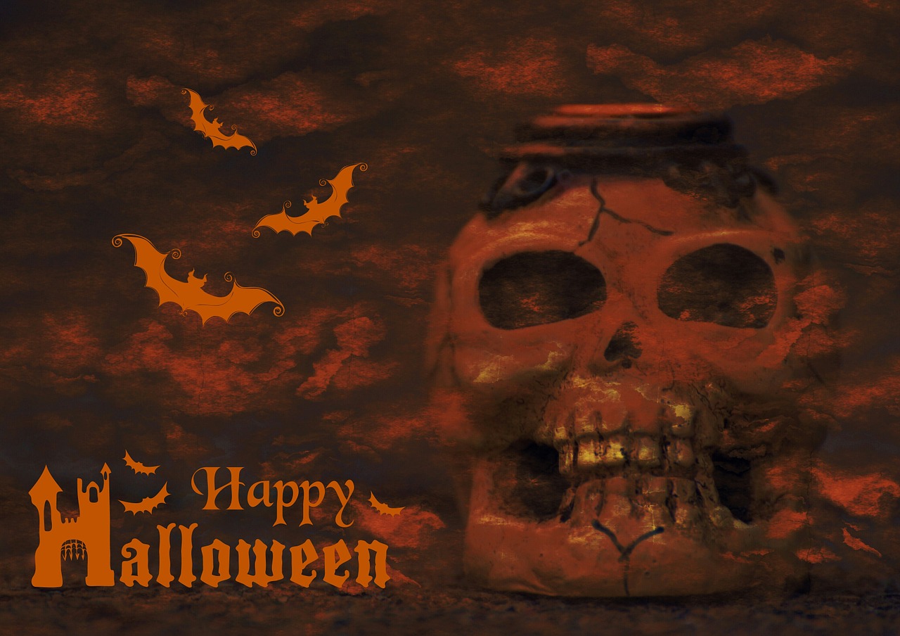 Halloween, Spalio Mėn, Ruduo, Kaukolė Ir Skersmens Kaulai, Nuotaika, Creepy, Nemokamos Nuotraukos,  Nemokama Licenzija