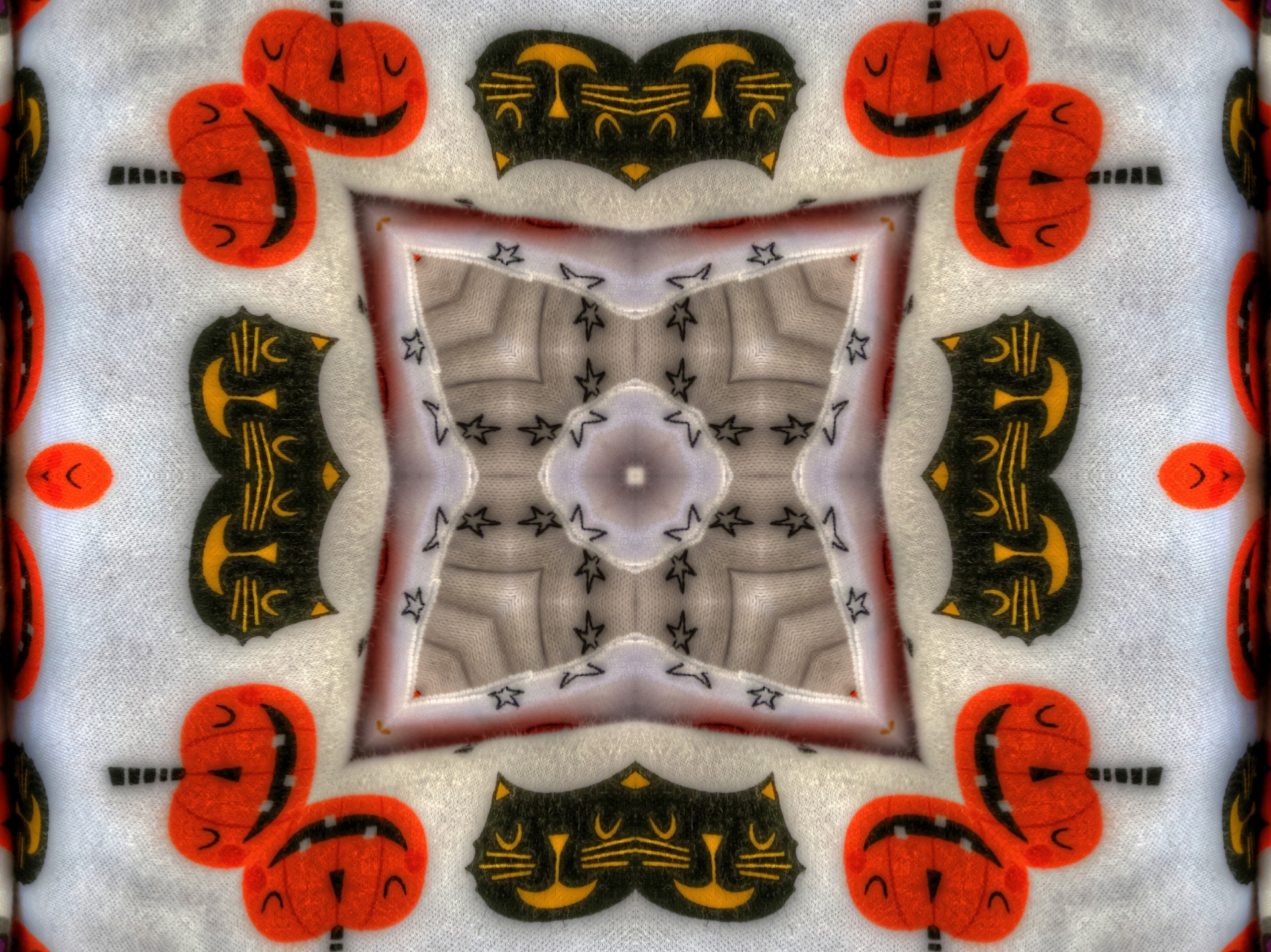 Halloween,  Kaleidoskopas,  Oranžinė,  Moliūgas,  Moliūgas & Nbsp,  Katė,  Juoda & Nbsp,  Katė,  Dizainas,  Fonas