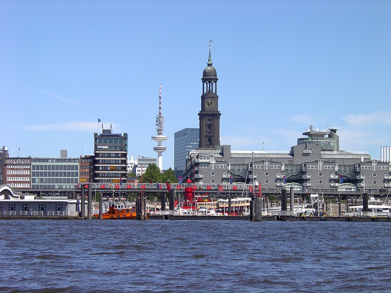 Hamburgas, Elbe, Uosto Miestas, Vanduo, Nemokamos Nuotraukos,  Nemokama Licenzija