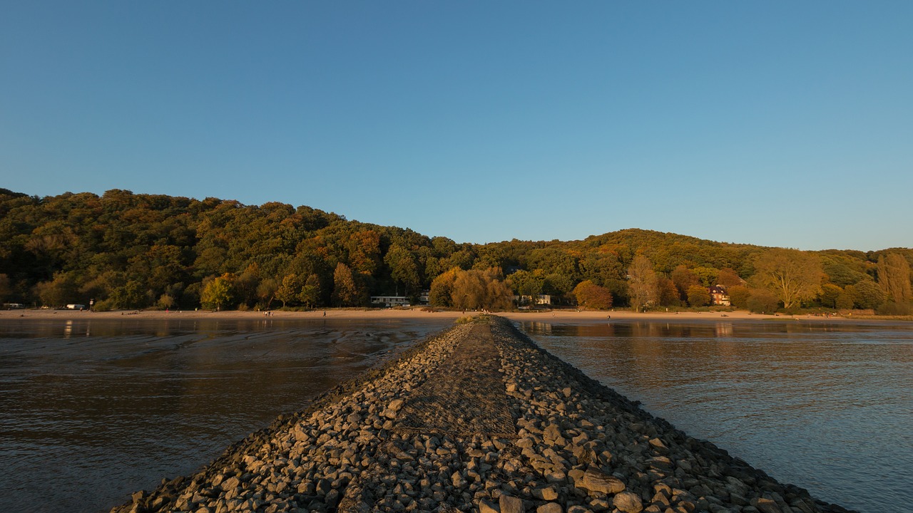 Hamburgas, Blankenese, Elbe, Elbe Paplūdimys, Vanduo, Upė, Uostas, Vokietija, Jūra, Dangus