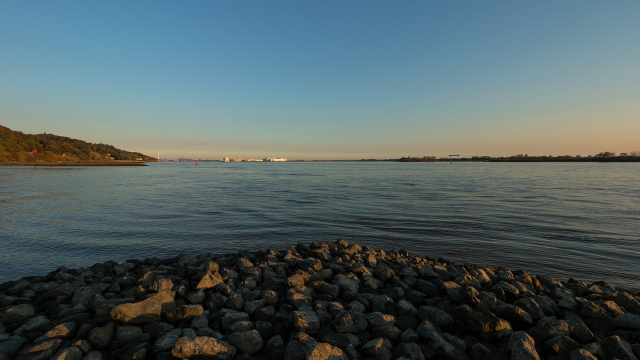 Hamburgas, Papludimys, Blankenese, Hamburgo Uostas, Vanduo, Elbe, Uostas, Elbe Paplūdimys, Vokietija, Uosto Miestas