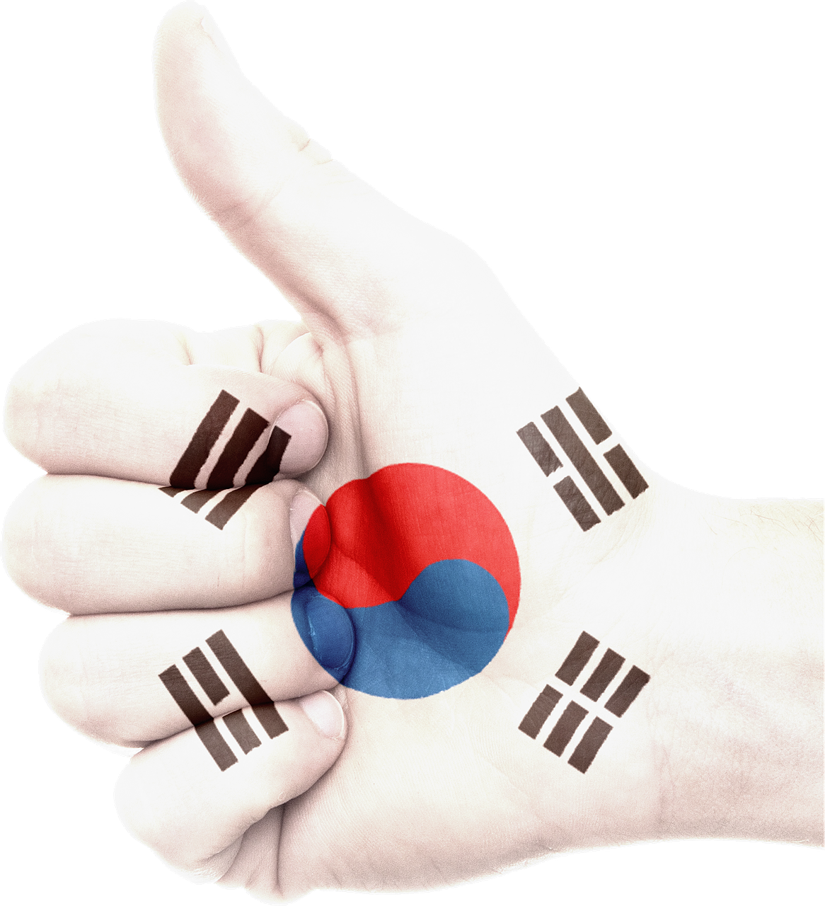 Ranka, Pietų Korėja, Vėliava, Nacionalinis, Pasididžiavimas, Patriotizmas, Patriotinis, Nykščiai Aukštyn, Korėjiečių Kalba, Nemokamos Nuotraukos