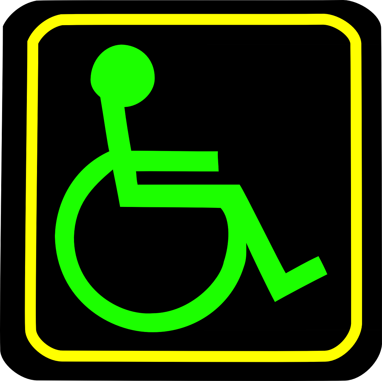 Negalia, Prieiga, Prieinamumas, Neįgalieji, Neįgalus, Negalia, Neįgaliųjų Vežimėlis, Piktograma, Ženklas, Simbolis