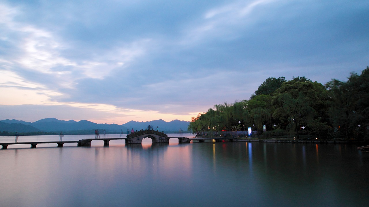 Hangzhou Xihu Tiandi, Vakarinė Arka, Saulėlydis, Nemokamos Nuotraukos,  Nemokama Licenzija