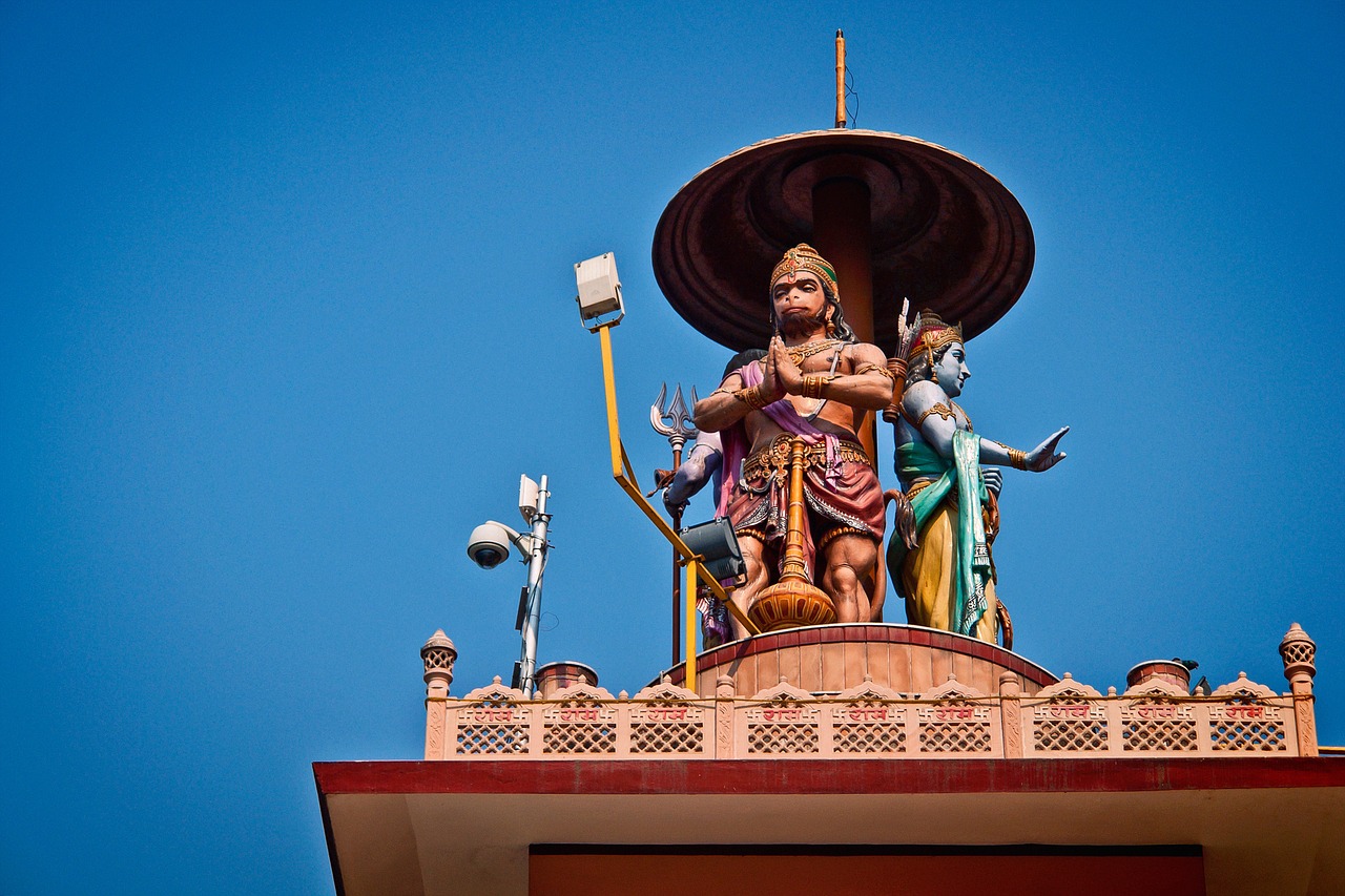 Hanumanas, Beždžionė, Dievas, Hinduizmas, Religija, Skulptūra, Statula, Tradicinis, Avatar, Ramayana