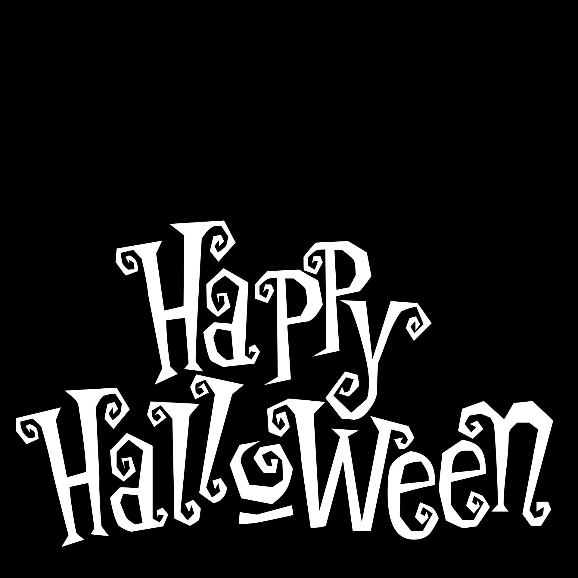 Laimingas,  Halloween,  Tekstas,  Izoliuotas,  Juoda,  Fonas,  Šriftai,  Baugus,  Informacija,  Tradicija