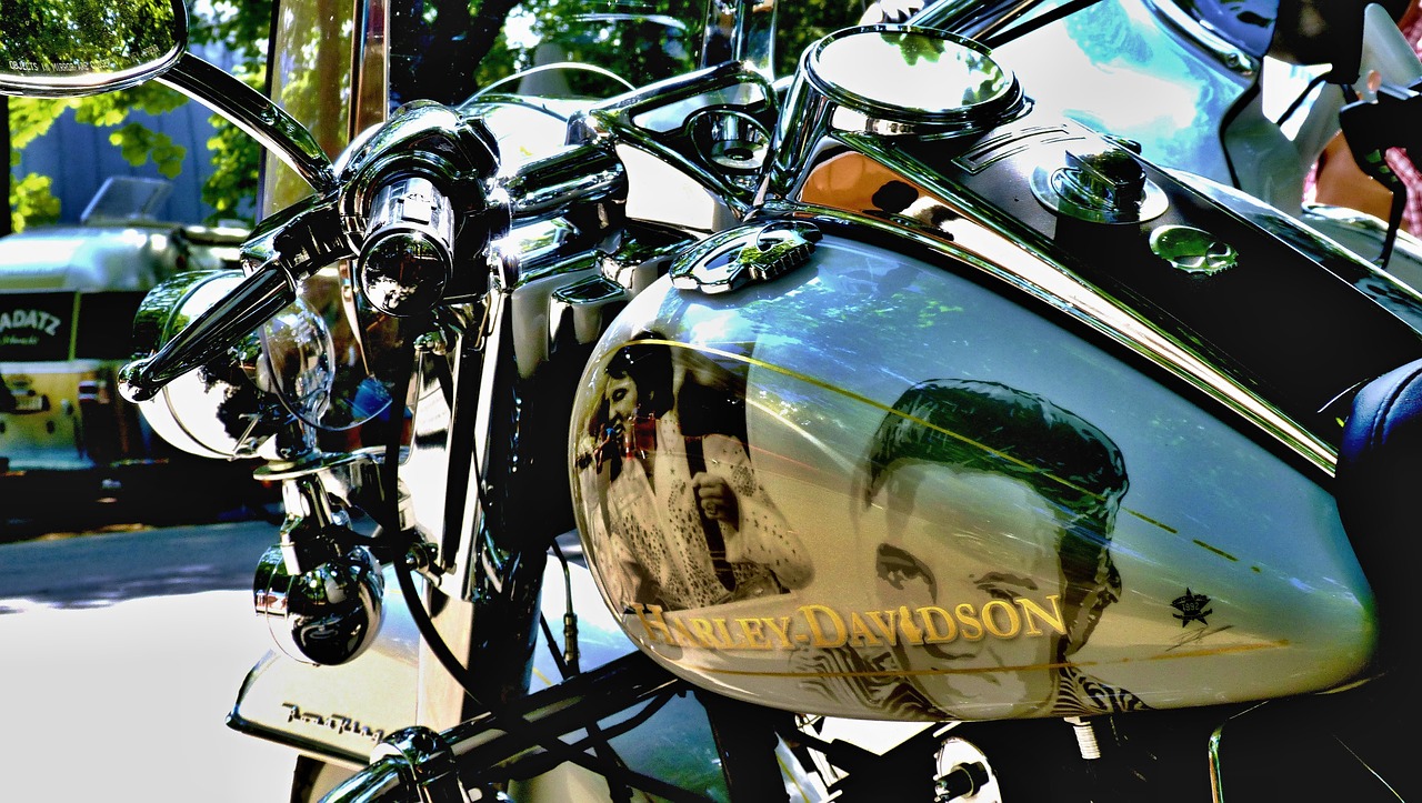Harley Davidson, Motociklas, Elvis, Nemokamos Nuotraukos,  Nemokama Licenzija