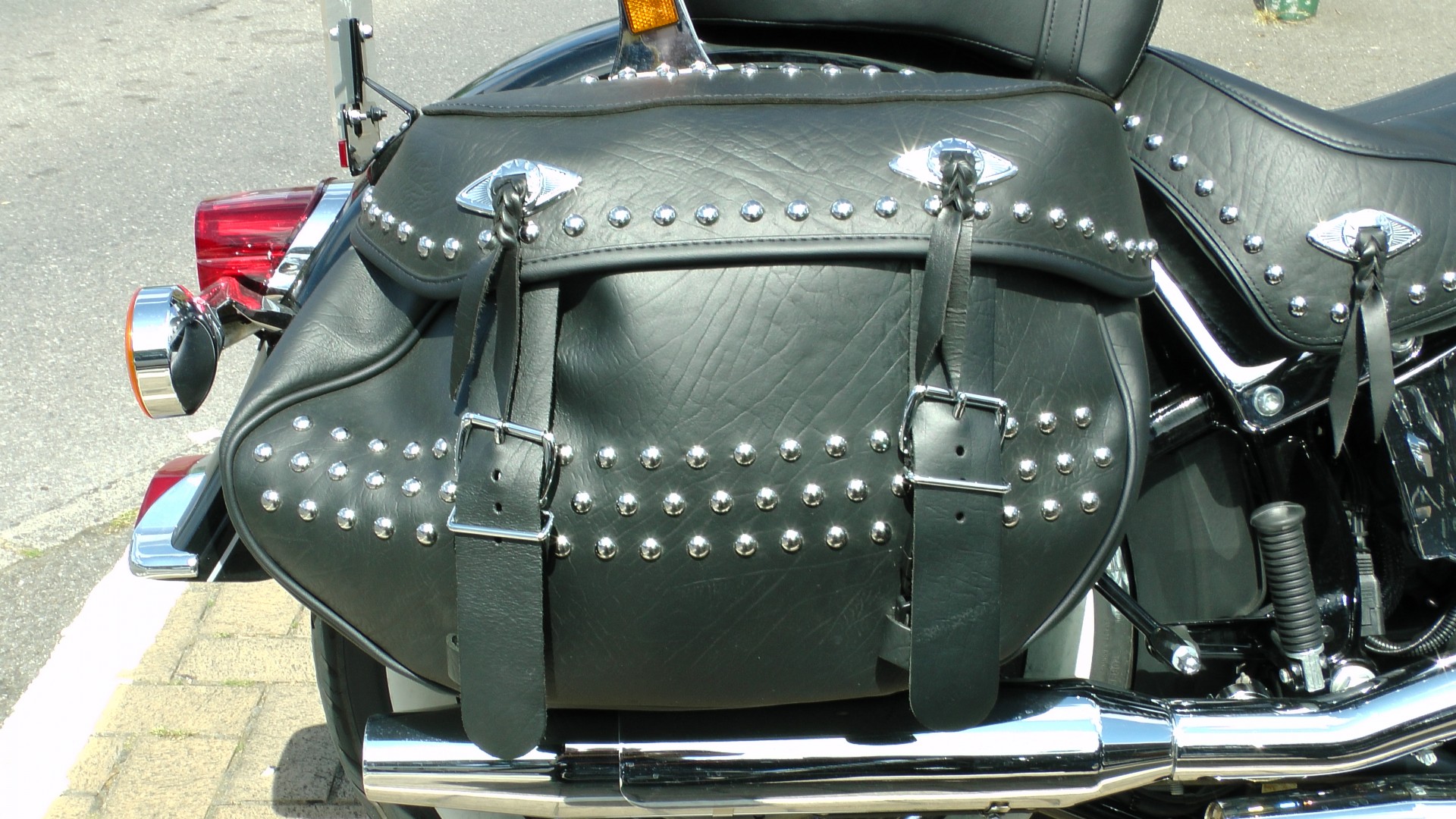 Harley & Nbsp,  Davidson,  Paveldas,  Softail,  Saddlebag,  Balninės Juostelės,  Harley,  Davidson,  Dviratis,  Dviračiai