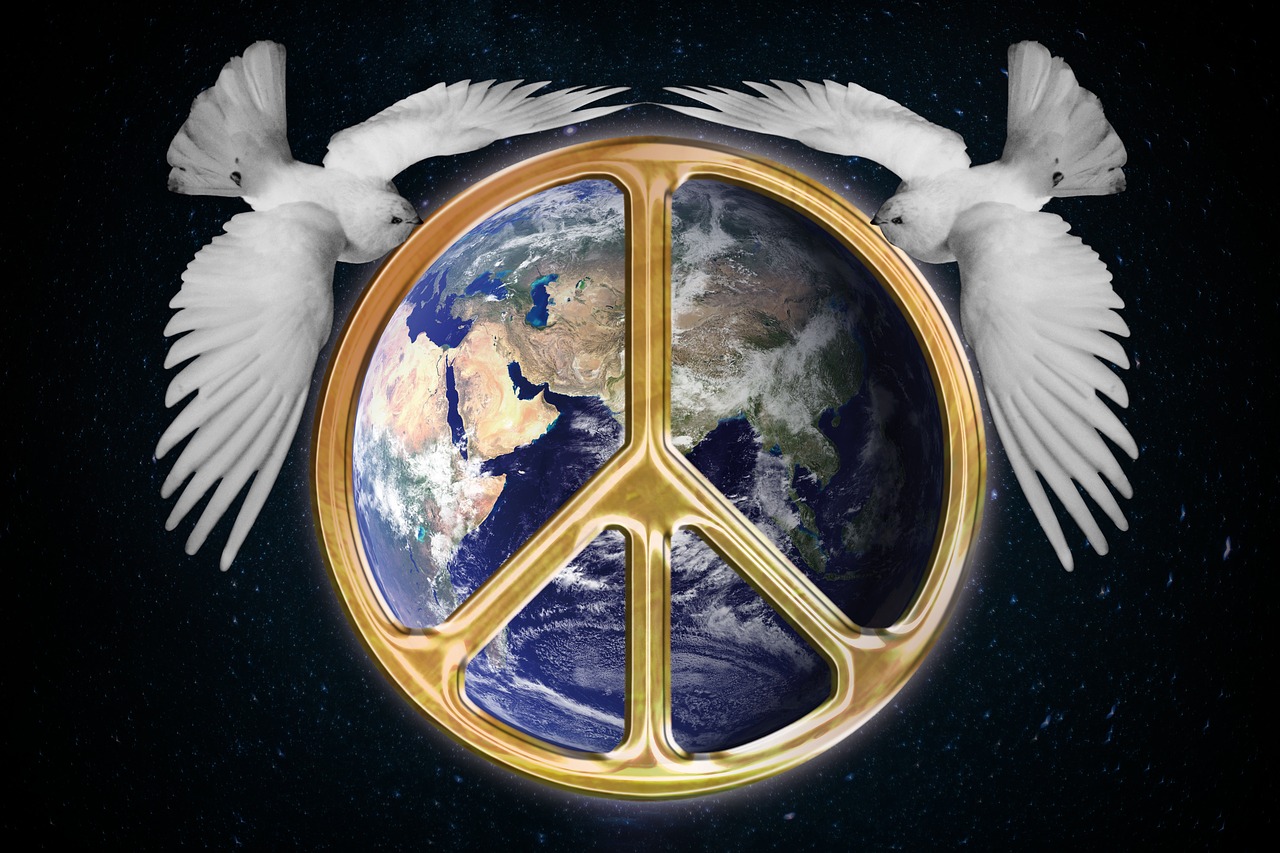Harmonija, Pasaulio Taika, Gaublys, Pasaulis, Žemė, Balandis, Taikos Balandis, Naktinis Dangus, Visi, Persiųsti