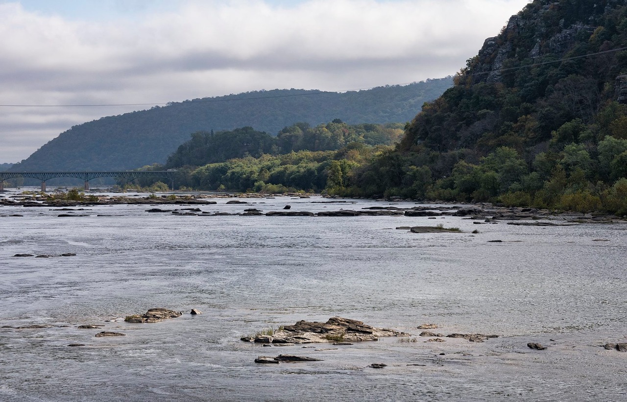 Harpero Keltas, Parkas, Upė, Potomac, Vaizdingas, Vanduo, Paminklas, Tiltas, Paminklas, Peizažas