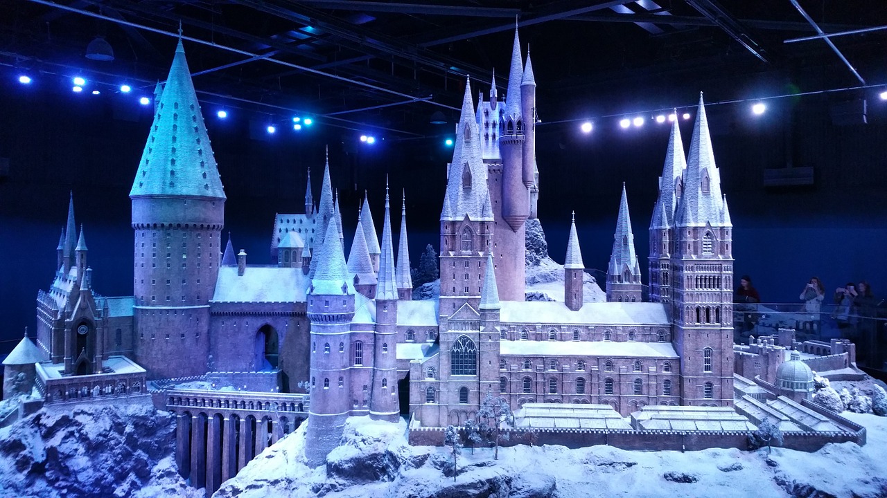 Haris Poteris, Warner Bros, Warner Studija, Hario Poterio Studija, Hogvartsas, Pilis Hogvartsas, Hogwarts Diorama, Nemokamos Nuotraukos,  Nemokama Licenzija