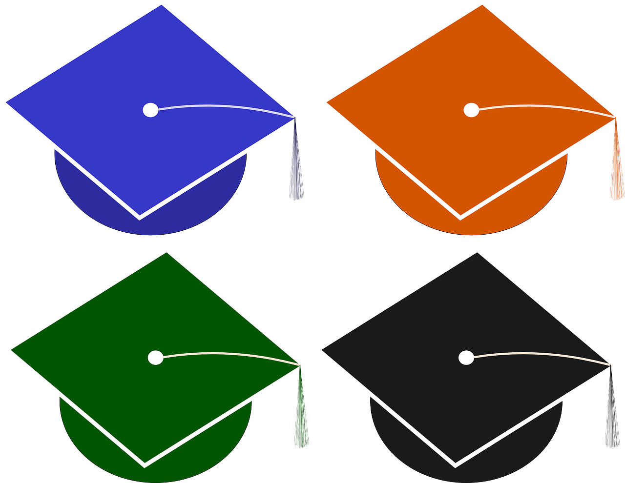 Skrybėlę, Baigimas, Mokykla, Dangtelis, Koliažas, Studentas, Nemokama Vektorinė Grafika, Nemokamos Nuotraukos,  Nemokama Licenzija