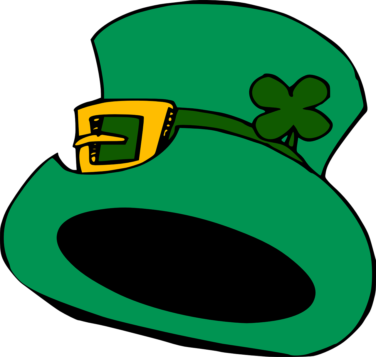 Skrybėlę, Žalias, Airiškas, Laimingas, Šaukštas, Simbolis, Kovas, Pavasaris, Šventė, St