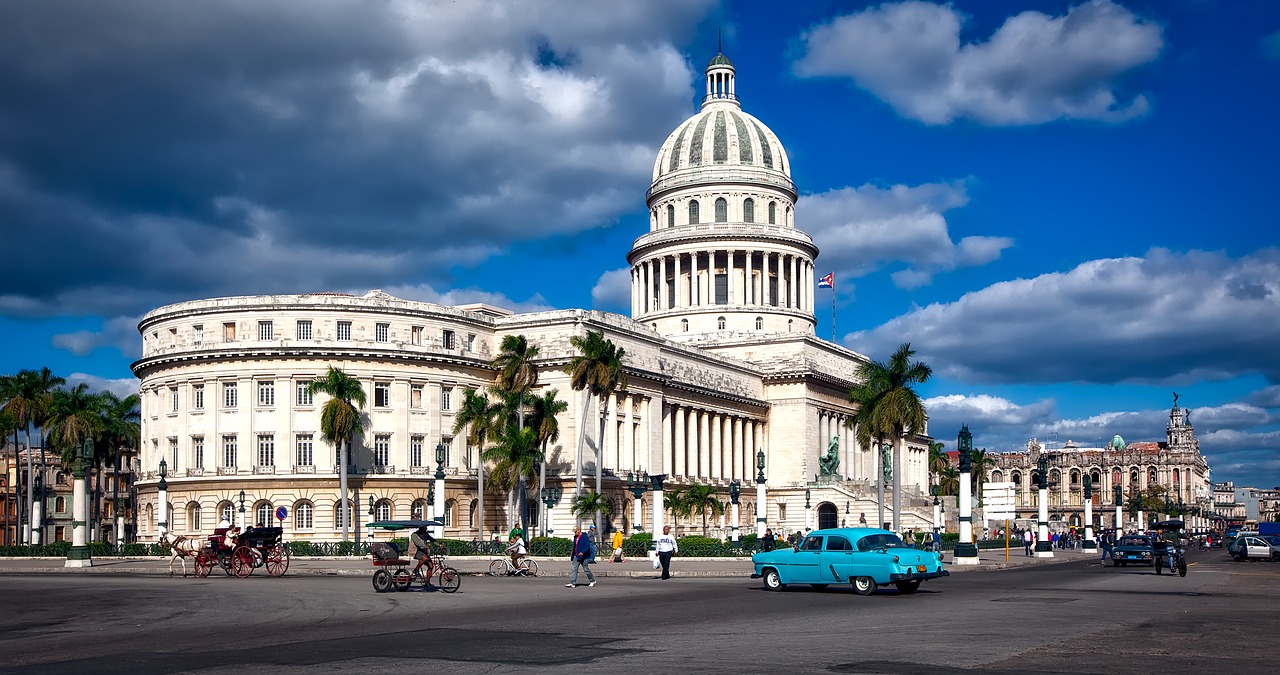 Havana, Kuba, Capitol Pastatas, Architektūra, Orientyras, Istorinis, Miestas, Miestai, Miesto, Dangus