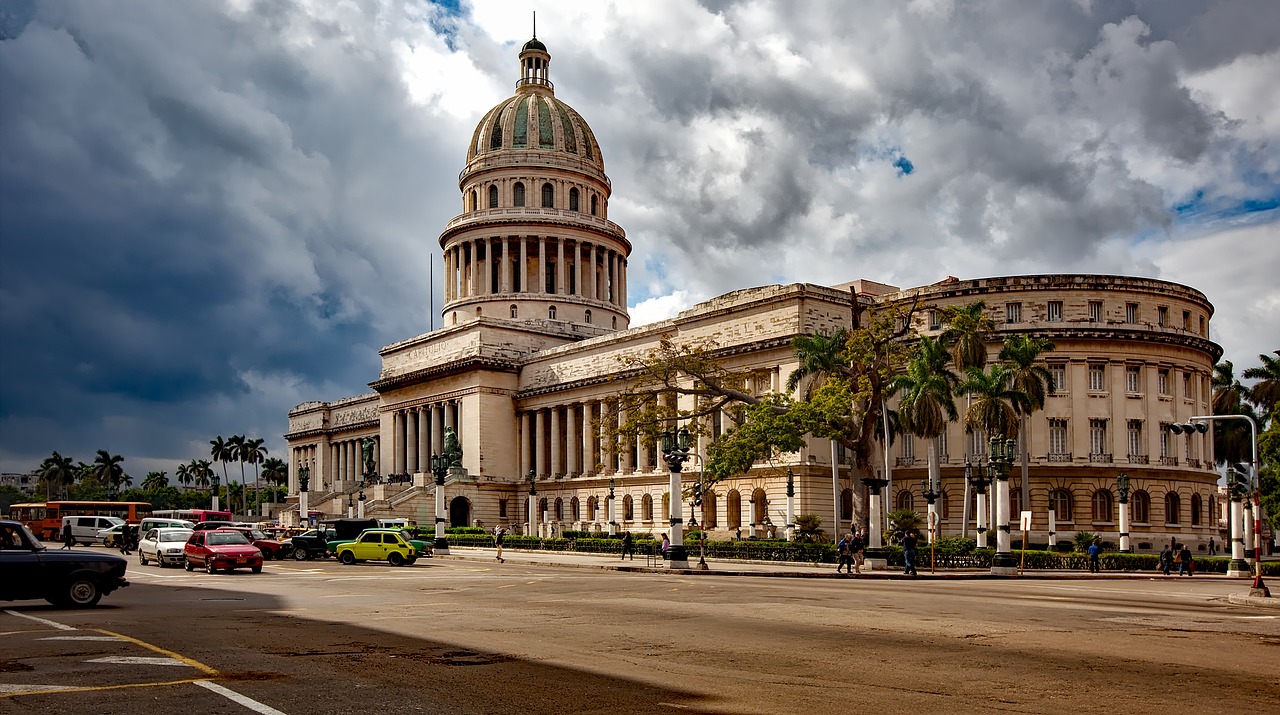 Havana, Kuba, Capitol Pastatas, Architektūra, Orientyras, Istorinis, Miestas, Miestai, Miesto, Dangus