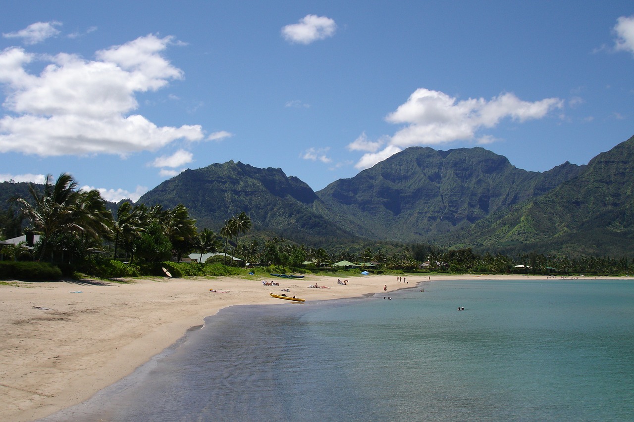 Hawaii, Papludimys, Rojus, Atogrąžų, Vaizdingas, Kraštovaizdis, Krantas, Kalnai, Kauai, Waialeale Kalnas