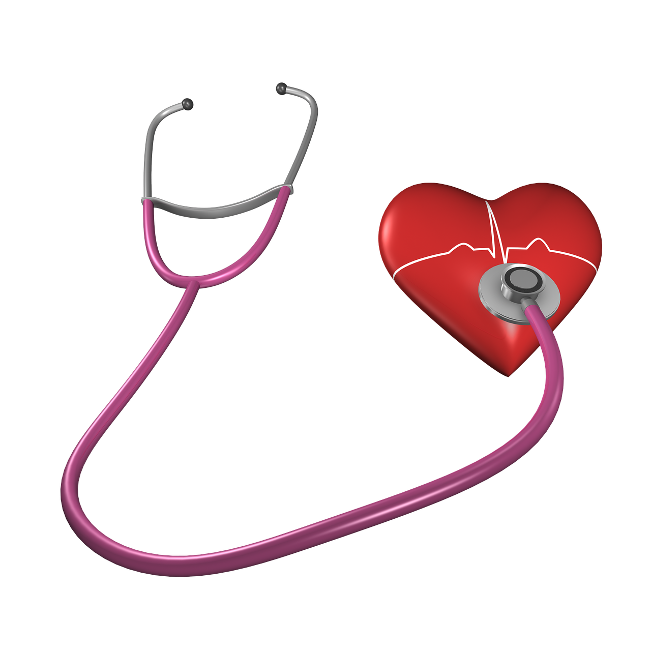 Širdis, Figūra, Stetoskopas, Sveikatos Apsauga, Širdies Formos, Gyvenimas, Meilė, Romantika, Gyvenimo Būdas, Sveikas